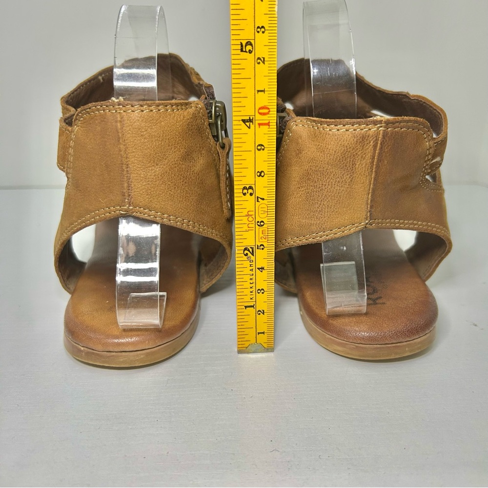 ROAN Bed Stu Charla Tan Brown Leather Strappy Sandals Size 10 - Picture 5 of 16